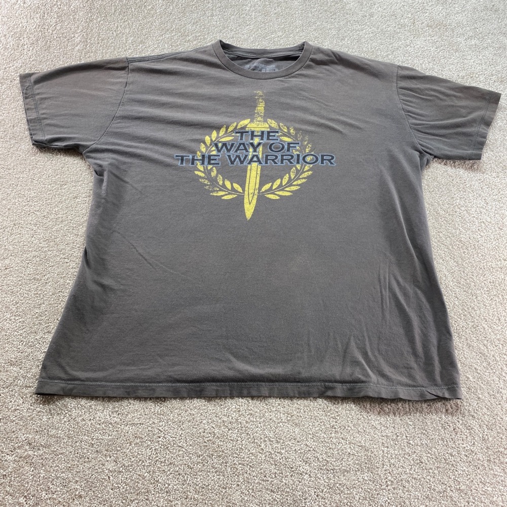 Ranger Up Shirt Mens XL Gray The Way of the Warrior Graphic‎ Acceptance of Death